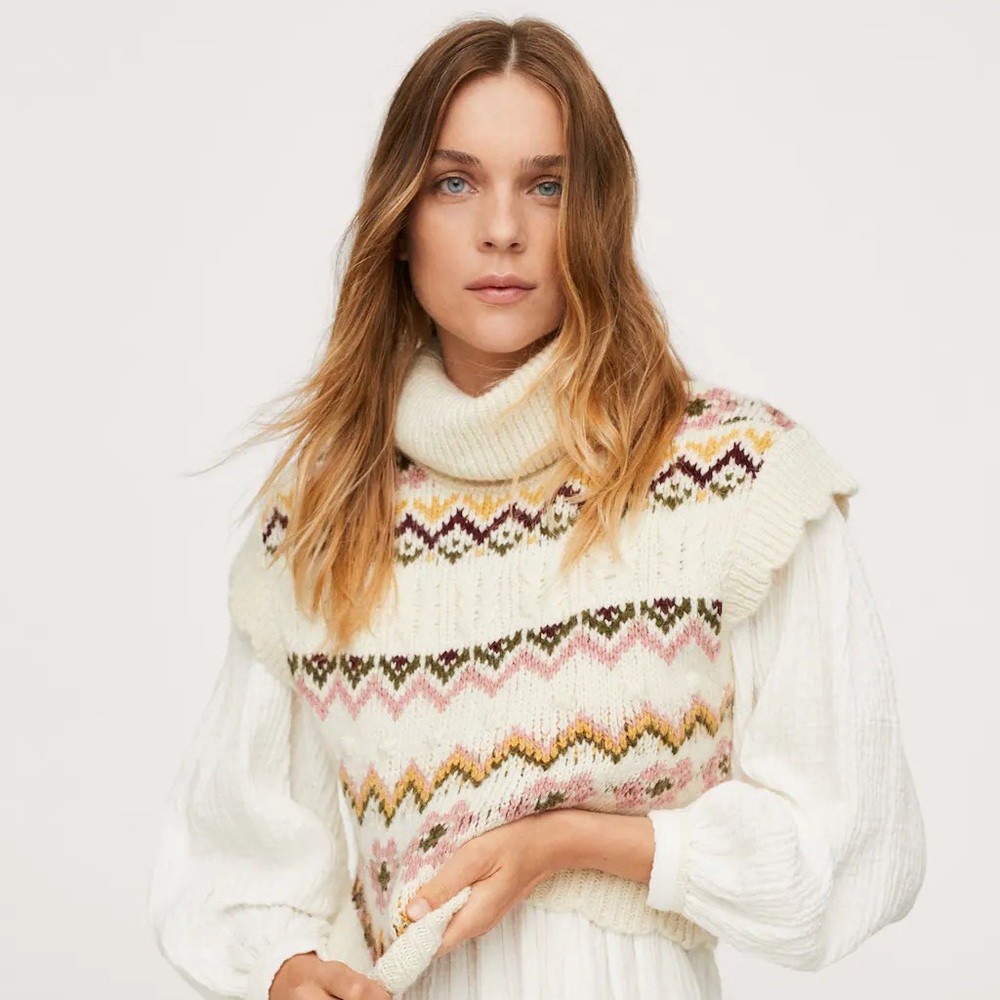 NWT Mango Turtleneck Vest